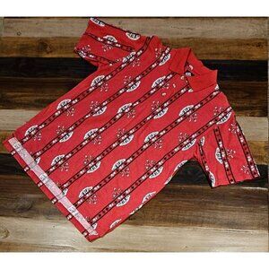 Vintage TOBASCO Brand Low Country Cajun Seafood Boil Short Sleeve Polo Shirt M